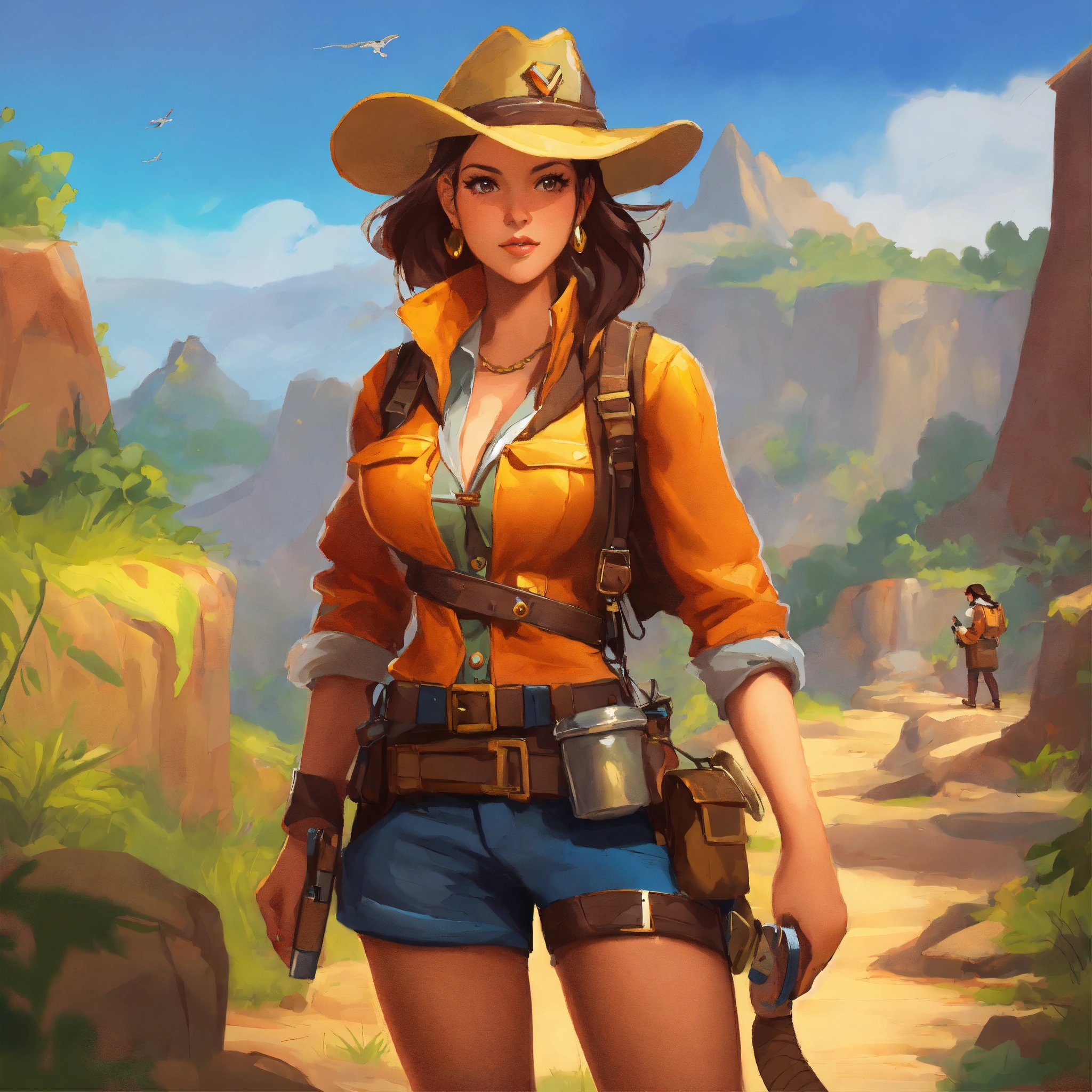 Adventure Explorer Treasure Hunter Woman